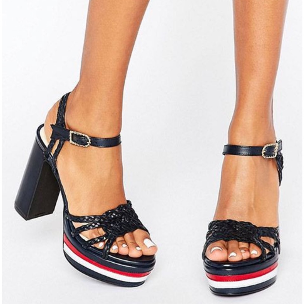 Tommy Hilfiger Gigi Hadid Rope Sandals Sz 38